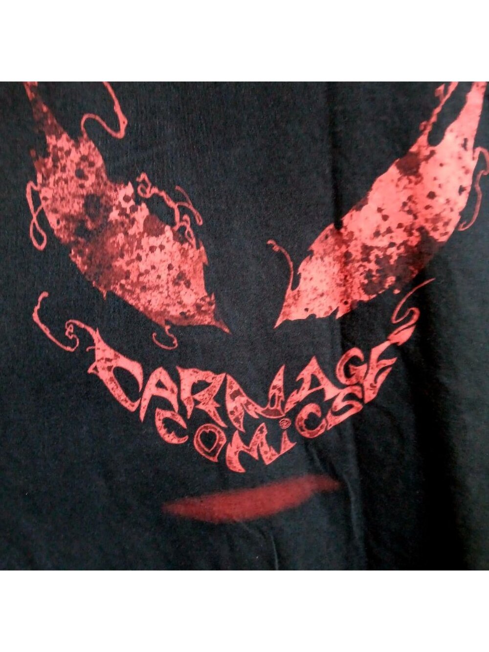 Carnage Comics T-shirt XL Tee Gildan XL Black Pink Spider Man Villain Shirt